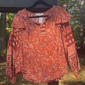 Loft so cute  top!! Size medium NWT